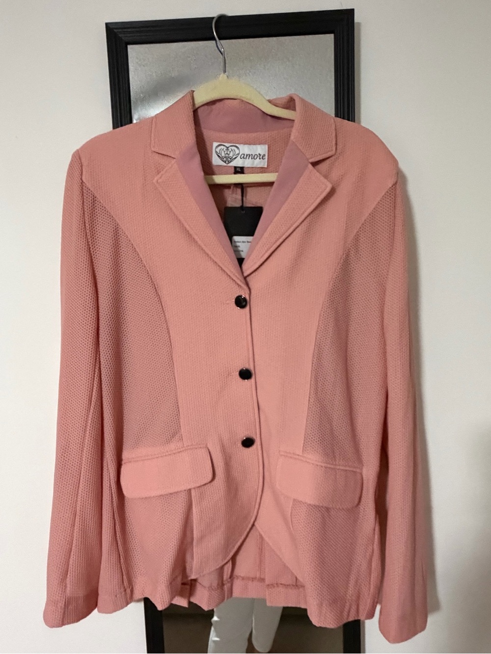 Women's Pink mesh show coat